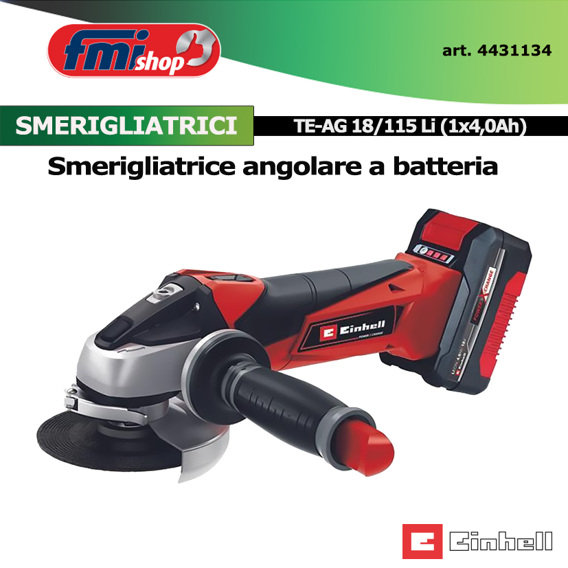 Smerigliatrici angolari a batteria TE-AG 18/115 Li (1x4,0Ah)