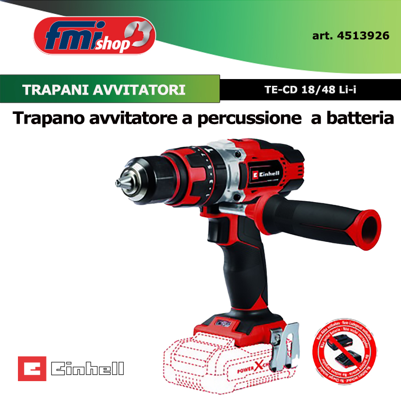 Avvitatori a percussione a batteria TE-CD 18/48 Li-i-Solo