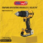 Trapano avvitatore brushless 2 velocità  90NM POWERSTACK